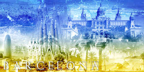 Barcelona Collage quer