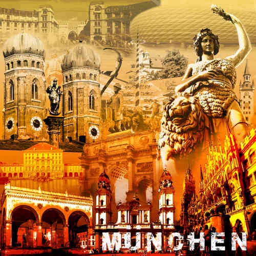 München Collage braun