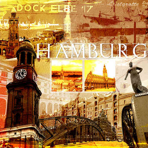 Hamburg Collage braun
