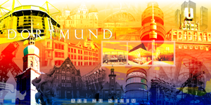 Dortmund Collage quer Regenbogen