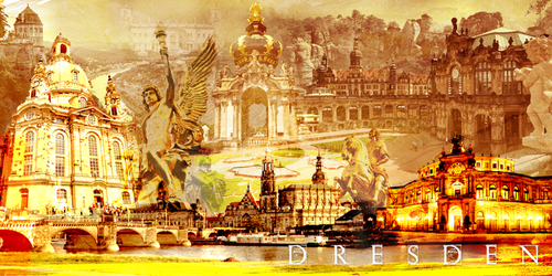 Dresden Collage braun