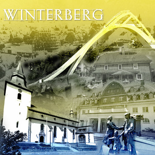 Winterberg Collage blau/grün