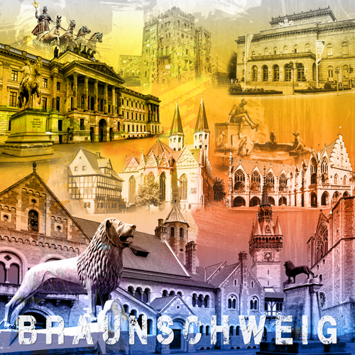 Braunschweig Collage Regenbogen