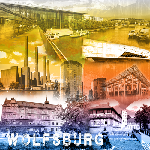 Wolfsburg Collage regenbogen